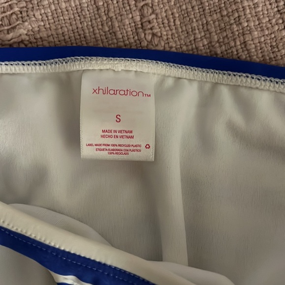 Target brand blue and white striped bikini - Picture 3 of 4